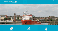 Desktop Screenshot of marinelogistics.co.uk