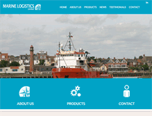 Tablet Screenshot of marinelogistics.co.uk